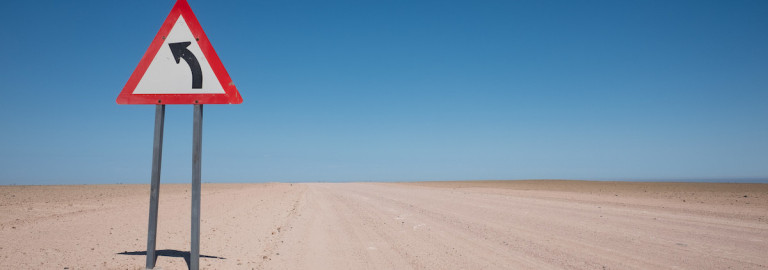 Verkehrsregelung in der Wüste